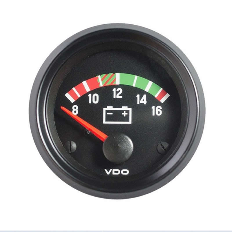 VDO Cockpit Vision Voltmeter 8-16V 52mm 12V gauge